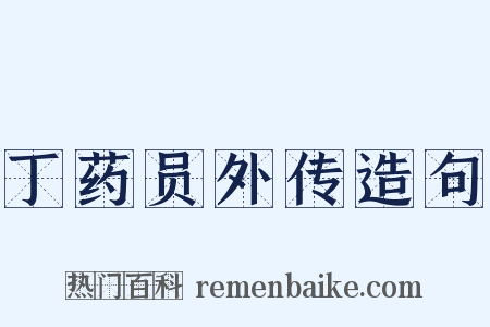 丁药员外传造句是什么意思的图片